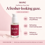 Noove Caffeine Eye Gel benefits and routine